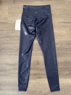 Athleta x Simone Biles Elation Shine Tight 7/8 Leggings NWT Size XS Blue Gym